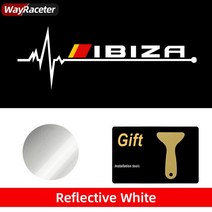 좌석용 반사 비닐 자동차 창 스티커 이비자 큐프라 아로나 Ateca 코르도바 엑세오 레온 미이 타라코 톨레, 01 Ibiza_02 2 Pieces