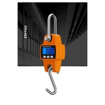 톤백저울 1톤 매달림 디지털 걸이식 저울 미니 LCD 300kg 크레인 규모 무게 휴대용 산업 전자 중량 후크 걸이 홈 농장, [01] Orange, 01 Orange