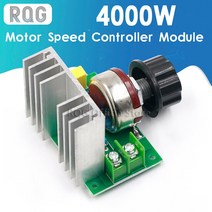 속도조절기 DC모터 AC모터 220V모터 4000W SCR 전자 전압 조정기 속도 컨트롤러 제어 보드 거버너 조광기 고전력 모듈 AC 220V 저항 부하