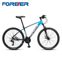 포에버 영구 공식 플래그십 스토어 브랜드 산악 자전거 남성용 가변 속도 크로스 컨트리, 27단, 블랙 블루, 26인치