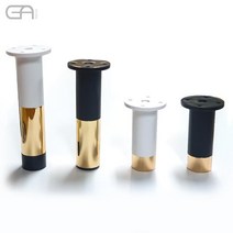 높이조절다리 가구 소파 협탁 거실장 높낮이조절 다리 발통, 긴기둥(140mm), 블랙