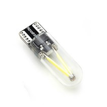 자동차전조등 newest w5w led t10 cob glass car light led filament auto cars reading dome bulb 램프 drl 호환, 초록