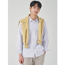 BEANPOLE MEN [REGULAR] 옥스포드 윈도우 체크 셔츠 - 블루