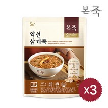 [본죽] 복날 파우치 약선삼계죽 330g 3팩