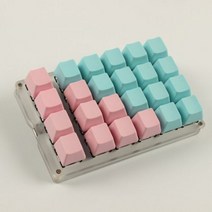 [해외] 21 키 매크로 키보드 DIY 프로그래밍 가능한 RGB 백라이트체리 기계식 키보드 게임 PC 노트북 MAC WIN7 8 10 유형 C 키보드, 녹색 스위치, keycap RGBbacklight