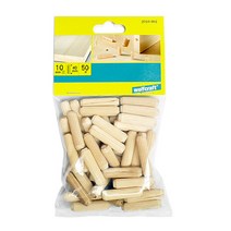 울프크래프트 2910001 목다보 10x40mm 1봉 50pcs 목심 목봉 가구조립