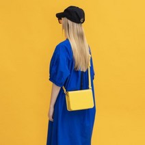 가방팝 언더크로스 사각 크로스백 미니 옐로우