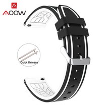 다이빙 고무 벨트부드러운 실리콘 스포츠 시계 밴드 20mm 26mm 고무 다이빙 방수 남자 교체 팔찌 스트랩, [04] Black white 02, [01] 20mm, 04 Black white 02_01 20mm