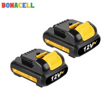 12V 배터리 3.0Ah DCB120 DCB123 DCB127 DCB121 DCD710S2 DCF610S2 DCF805 DCF815 DCF813S2 DCS310B 교체, 02 2 PACK