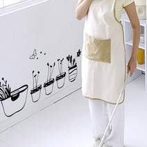 큐데코 셀프인테리어 포인트스티커, 해피가든-1 - 블랙