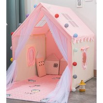 마카롱 원목 실내캠핑 아지트 텐트 놀이텐트 난방 인디언 꿈집, 원목핑크 C