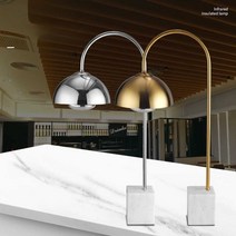 뷔페 음식 식품 온도 조절 가열 램프 튀김 고기 육류, VZ-8 로즈 골드 + 화이트 스톤