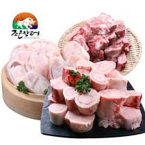 정읍산외한우마을 한우사골 우족 잡뼈 도가니 스지 국거리 4kg외(옵션선택), 1세트, 우족1.3kg+사골1kg+잡뼈2kg
