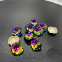 CTPA3bI 4470 크리스탈 AB Strass 유리 바느질에 Rhinestones 보석 쿠션 광장 스톤 DIY 의류 신발 쥬얼리, 12 Volcano_01 6mm-10pcs
