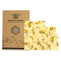 허니 밀랍랩 친환경 왁스 식품 밀랍랩, Banana개