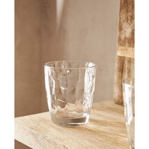 자라홈(ZARAHOME) 해머드 디테일 컵 42678401990, 투명_9.0 x 8.6 x 8.6 cm