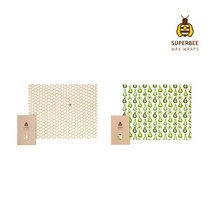 SuperBee 슈퍼비 밀랍 랩 브레드 랩 (40x50cm) 2종, TYPE:헥사곤(Hexagon)