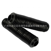 벨로우즈 범용 오토바이 포크 모토 크로스 커버 서스펜션 브레이크 부품 장비 고무 액세서리, [05] Black