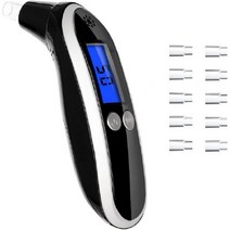 Ketone Breath Tester Ketosis Meter Keto Breathalyzer with 10pc Reusable Mouthpieces (Black)BGSL, Black-a