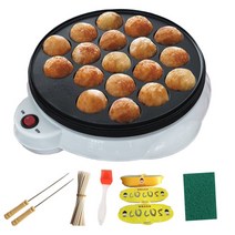 타코야끼 기계 가정용 편리 간식 조리 기구 팬 문어, 화이트