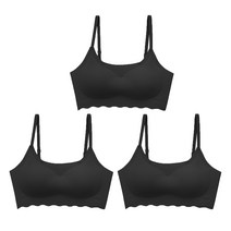 데일리프렌즈 여성용 노와이어 끈조절 심리스브라 3종세트