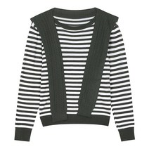 베스띠벨리 22F/W 니트 머플러 스트라이프 풀오버 BFU2957GRP