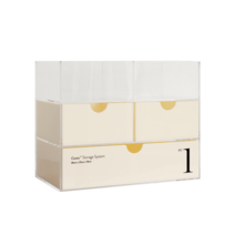 고급 트레이 화장품 립스틱 아크릴 세련 케이스 수납 선반 데스크, 1 메이크업 수납