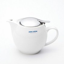 제로재팬 실용적인 도자기 라운드 티포트 680ml 화이트 차포트, 단일속성