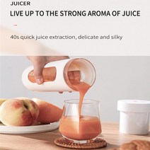 다이어트 디톡스 해독주스 휴대용 텀블러 블렌더 전기 미니 주스 분쇄기 아이스 빠른 무선 다기능 건강한 삶, 03=White