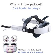 oculus quest 2 배터리 팩용 q2 교체 elite 스트랩 halo 스트랩 vr 스티커 보호 quest2 액세서리, 2-쇼로
