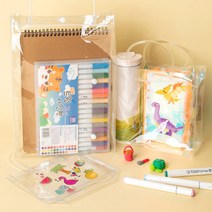 pvc 투명 비치백 작품 비닐 가방 만들기 재료 물놀이 집콕놀이, 비치백 소