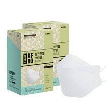 뉴크린웰 스타일 황사마스크 화이트 대형 KF80, 100개입, 1개