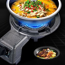 중화렌지 업소용 1구 중식화구 튀김렌지 간택기 버너 주물 고압 단일 강력한 스토브 고화력 가스렌지, 단일사이즈, G