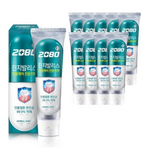 2080 진지발리스 허벌민트 치약, 150g, 18개