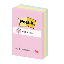 포스트잇 노트 656 큐브 파스텔 3색, 없음, 선택완료