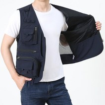 여름 남성 빅사이즈 멀티포켓 조끼 노가다 공구 야외 다용도 작업복 낚시 캠핑 아웃도어 등산