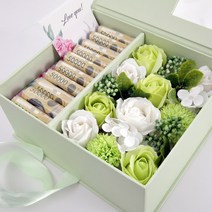 생활의 지혜 플라워 용돈박스 + 쇼핑백, 그린데이지