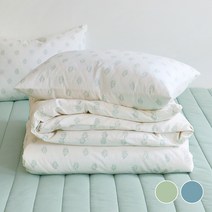 [올리비아데코]낭트 40수 광목 이불커버(S), 네추럴블루_33_O21AEB05S