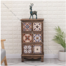 나비장 빈티지 엔틱 미니수납장 콘솔 틈새 자개장 금박 옷장 약장 고가구, S