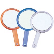 AHM 투명 원형 양면 손거울 140x11x245mm, 본상품선택