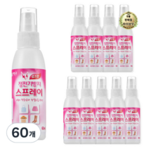 라이브잇 리빙굿 정전기방지 스프레이 로즈향, 60ml, 540개