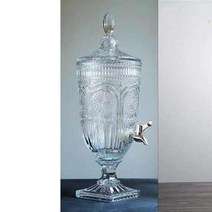 JINGHENG 워터 대용량 유리 3000ML 음료수 주스 디스펜서 보관용기 3L, A