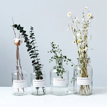 까르다 드라이플라워 화병 인테리어 유리화병 시약병, 01_입구가 좁은 시약병(투명)
