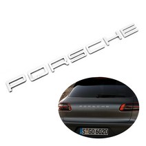 포르쉐 이니셜 엠블럼 파나메라 카이엔 마칸 레터링, GTS (실버), C TYPE (ACC BADGE)