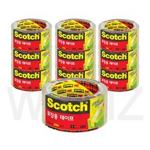 3M 포장용 리필 3650 투명 테이프, 11개입