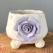 다육맘 수제화분 다육화분 도향#327, 퍼플