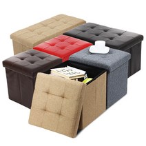 수납형의자 패브릭스툴 [W777246], A리빙04_패브릭스툴 핑크