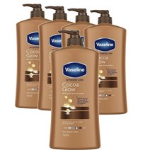 바세린 호주 Vaseline Body Lotion 인텐시브 케어 코코아 글로우 바디로션 750ml, 5팩