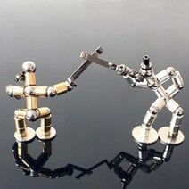 마그네틱 자석 볼펜 창의력 상상력 집콕 취미생활 변신자석 볼펜 독특한 특이한 선물, 레인보우