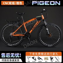 입문용 산악용 MTB 카본 가벼운 자전거 펫바이크, 21단, 26인치, 고급버젼 오렌지 + 추가 5종 사은품